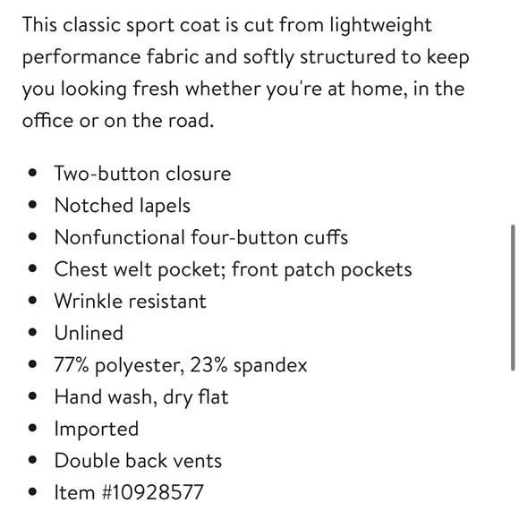 Scott Barber Sono Travel Sport Coat Khaki NWT! - Picture 4 of 14